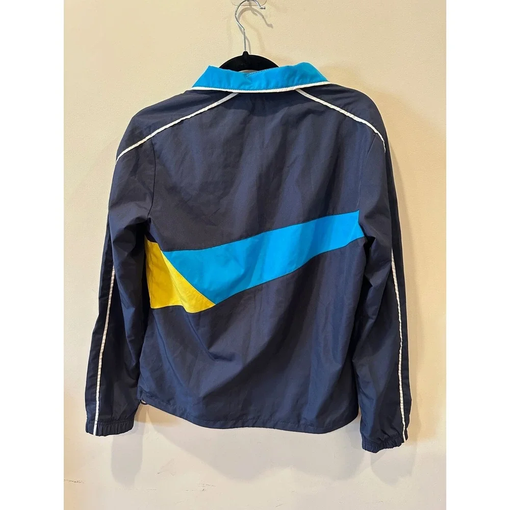 SERGIO TACCHINI Men's‎ Icona Windbreaker Jacket Navy S-Tech Sport Retro Sz 42